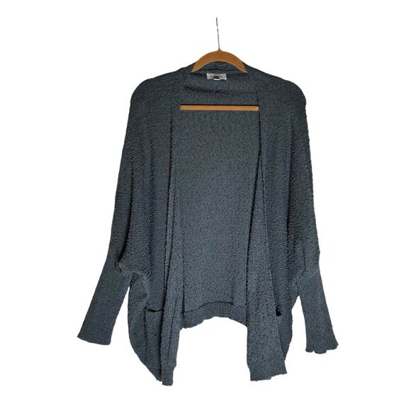 Evereve Sweaters - Evereve Navy Izzie Cardigan Nubby Open Front Long Sleeve Sweater Size Small